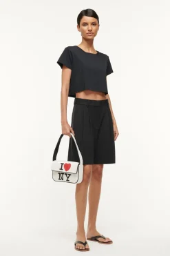 STAUD DEAN T-SHIRT   BLACK Hot