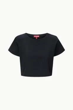 STAUD DEAN T-SHIRT   BLACK Hot