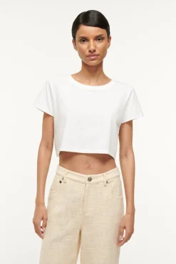 STAUD DEAN T-SHIRT WHITE New