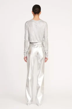 STAUD DEANNA CARDIGAN   SILVER Online