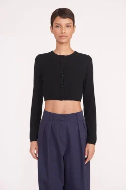 STAUD DEANNA SWEATER   BLACK Online
