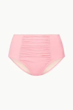 STAUD DECLAN HIGH RISE BIKINI BOTTOM  PEARL PINK PEARLPINK