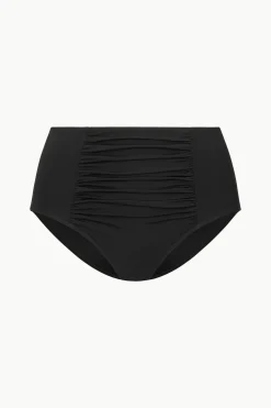 STAUD DECLAN HIGH RISE BIKINI BOTTOM   BLACK Clearance