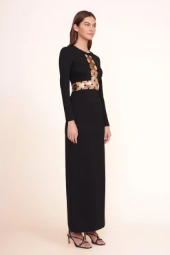 STAUD DELPHINE DRESS   BLACK Outlet