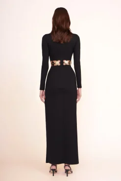 STAUD DELPHINE DRESS   BLACK Outlet
