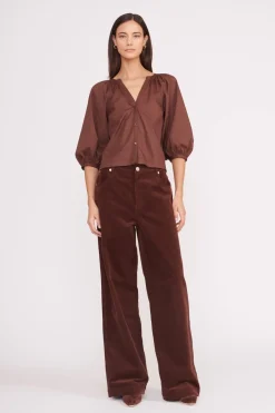 STAUD DILL TOP   MAHOGANY Discount