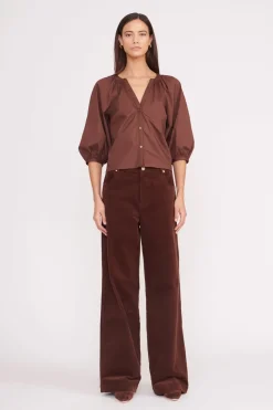 STAUD DILL TOP   MAHOGANY Discount