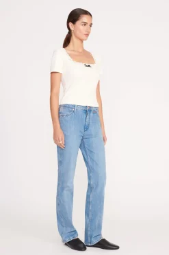 STAUD DIXIE TOP   IVORY New