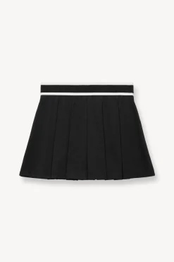 STAUD DOUBLES SKIRT   BLACK Outlet