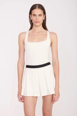 STAUD DOUBLES SKIRT   IVORY Discount