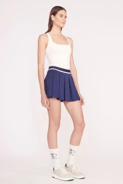 STAUD DOUBLES SKIRT   NAVY Clearance
