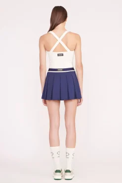 STAUD DOUBLES SKIRT   NAVY Clearance