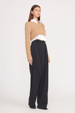 STAUD DUKE SWEATER  CAMEL WHITE CAMELWHITE Online
