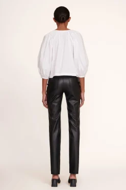 STAUD ELLIOT PANT   VEGAN LEATHER BLACK Discount
