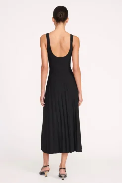STAUD ELLISON DRESS   BLACK