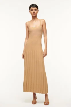 STAUD ELLISON DRESS CAMEL Best