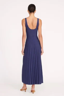 STAUD ELLISON DRESS   NAVY Online