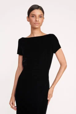 STAUD EMELYN DRESS   BLACK