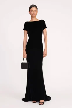 STAUD EMELYN DRESS BLACK