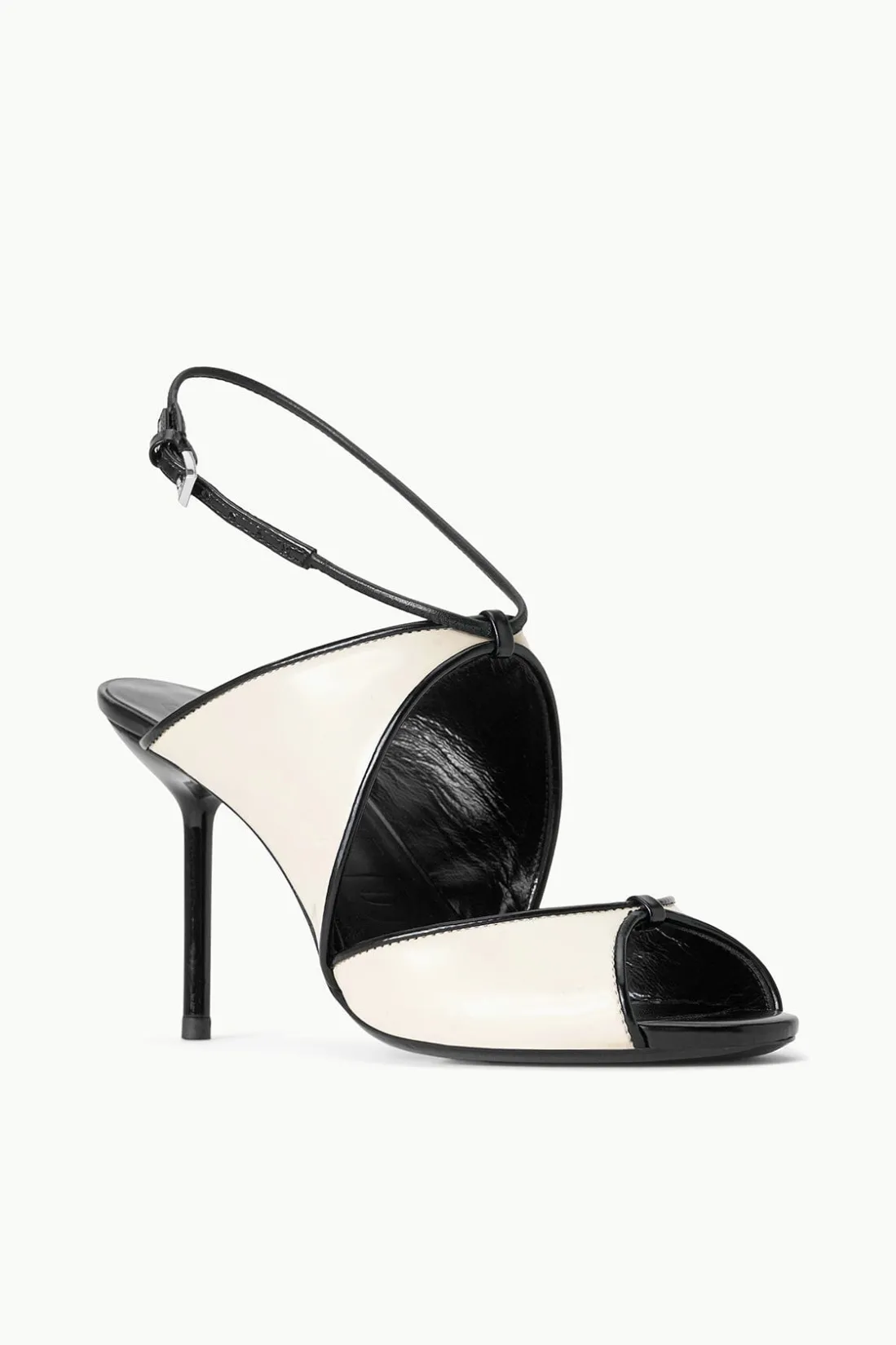 STAUD EMILIA STILETTO CREAM BLACK New