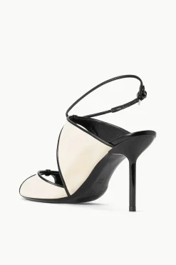 STAUD EMILIA STILETTO CREAM BLACK New