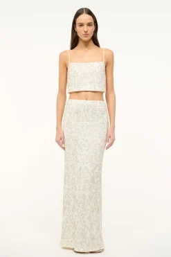 STAUD FERMO TOP   IVORY New