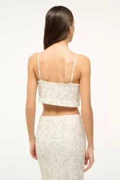 STAUD FERMO TOP   IVORY New