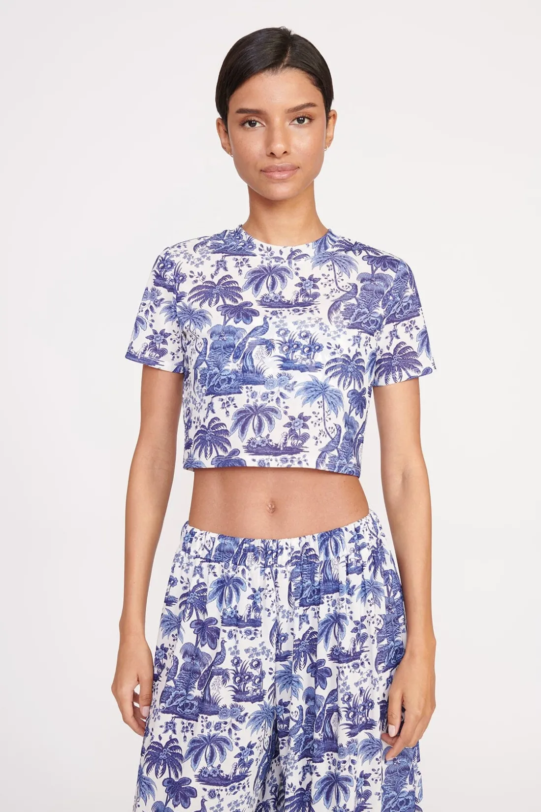 STAUD FERNANDA TOP BLUE TOILE BLUETOILE Clearance