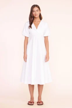 STAUD FINLEY DRESS WHITE Online