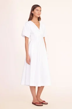 STAUD FINLEY DRESS   WHITE Online