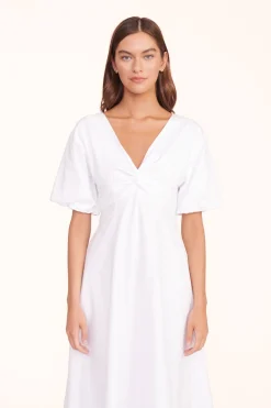 STAUD FINLEY DRESS   WHITE Online