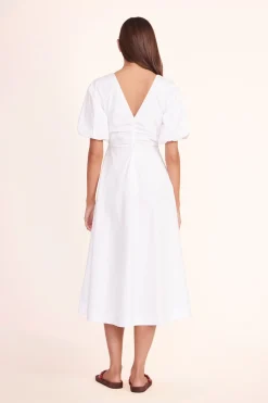STAUD FINLEY DRESS   WHITE Online