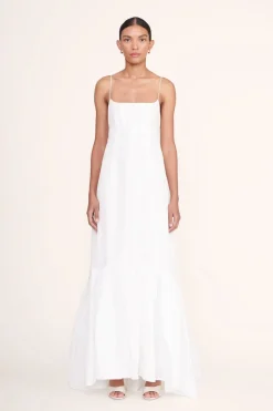 STAUD FLORENCE DRESS   WHITE Clearance