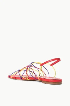 STAUD GIO KNOT SANDAL RED ROSE MULTI REDROSEMULTI Outlet