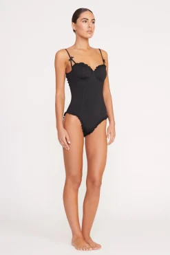 STAUD GOSSAMER ONE PIECE   BLACK Hot