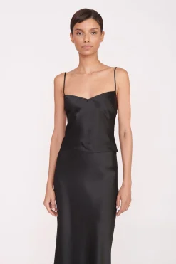 STAUD GRACIE TOP   BLACK Outlet