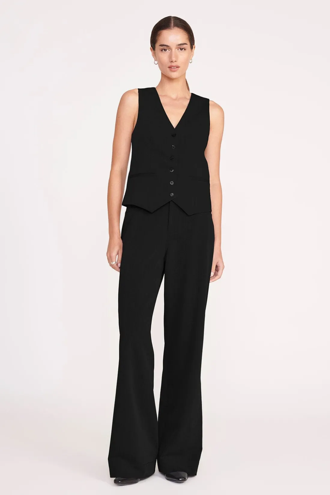 STAUD GRAYSON PANT SUITING BLACK Hot