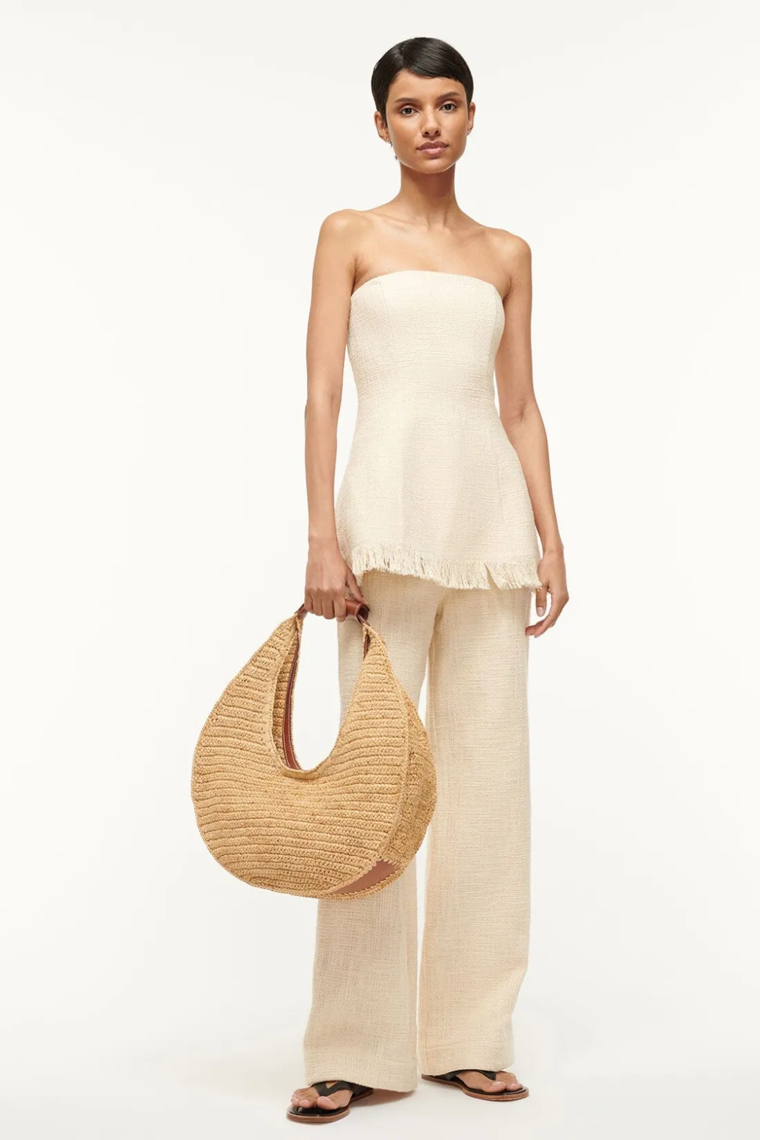 STAUD GRAYSON PANT IVORY Clearance