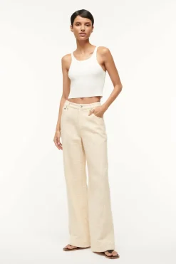 STAUD GRAYSON PANT IVORY Clearance