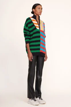 STAUD HAMPTON SWEATER  CABANA STRIPE MULTI CABANASTRIPEMULTI Hot