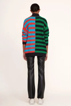 STAUD HAMPTON SWEATER  CABANA STRIPE MULTI CABANASTRIPEMULTI Hot