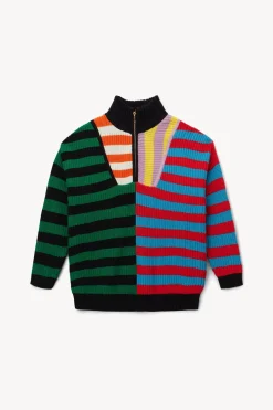 STAUD HAMPTON SWEATER  CABANA STRIPE MULTI CABANASTRIPEMULTI Hot