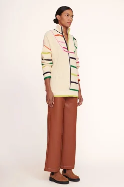 STAUD HAMPTON SWEATER  CREME RAINBOW MULTI CREMERAINBOWMULTI Clearance