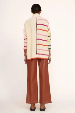 STAUD HAMPTON SWEATER  CREME RAINBOW MULTI CREMERAINBOWMULTI Clearance