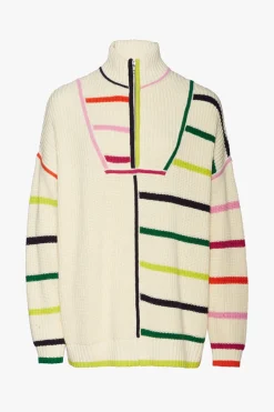 STAUD HAMPTON SWEATER  CREME RAINBOW MULTI CREMERAINBOWMULTI Clearance
