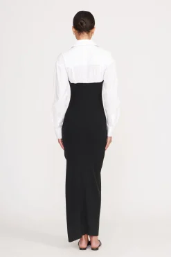 STAUD HAZEL DRESS BLACK WHITE BLACKWHITE Outlet