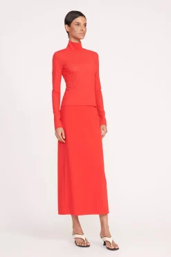 STAUD HELVIN TOP  RED ROSE REDROSE Outlet