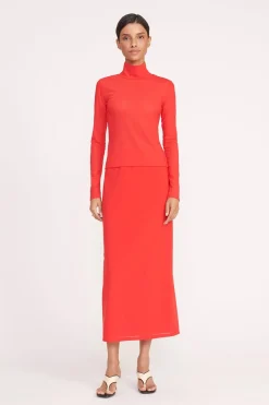 STAUD HELVIN TOP  RED ROSE REDROSE Outlet