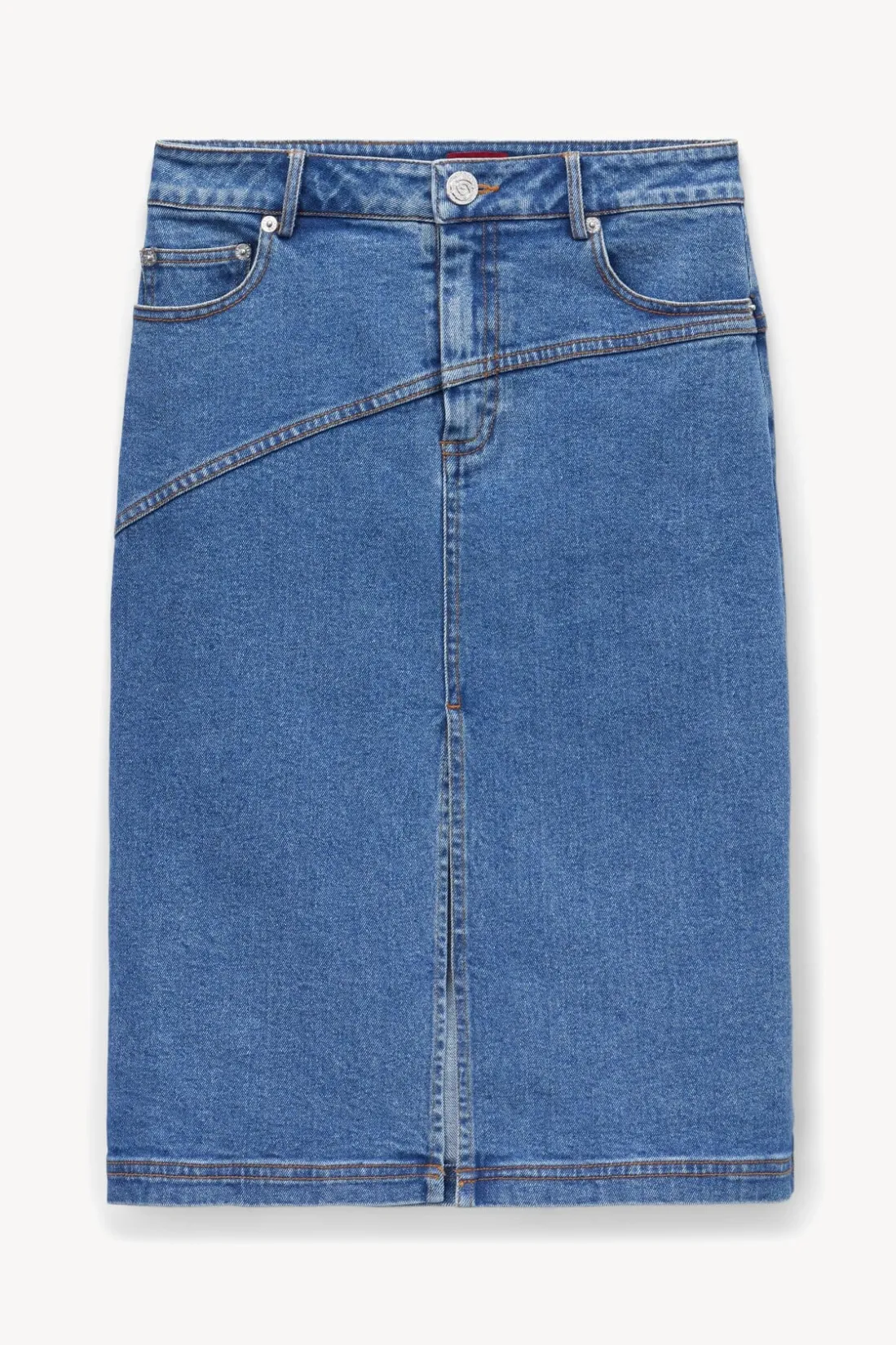 STAUD HUDSON SKIRT MEDIUM WASH MEDIUMWASH Clearance