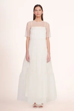 STAUD HYACINTH DRESS   WHITE Hot
